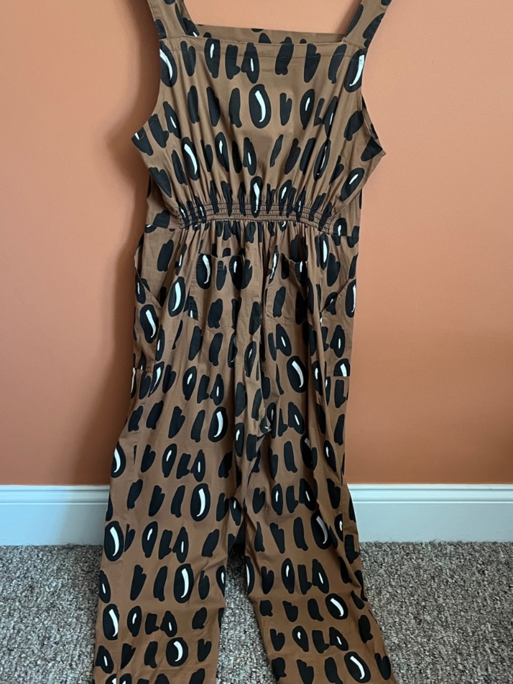 Nooworks Leopard Animal Print Sleeveless Square Neck Jumpsuit Size XL - Picture 3 of 9